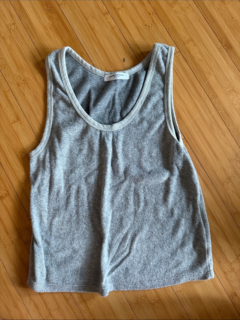 perfectwhitetee Heather Gray Tank Top